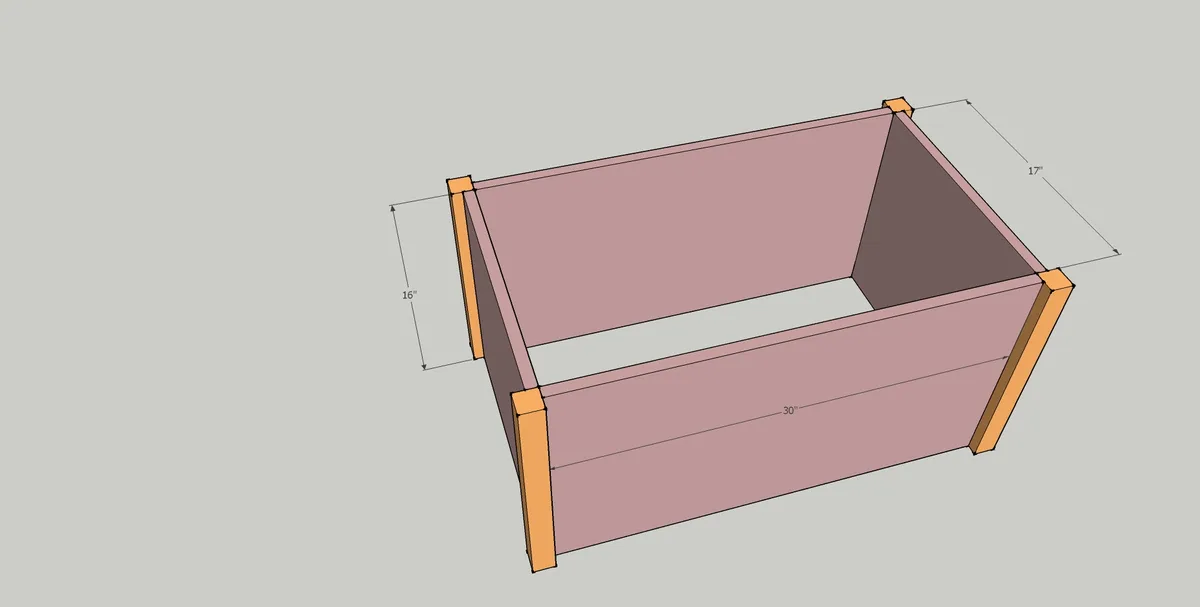 Pirate Toy Chest, step 1