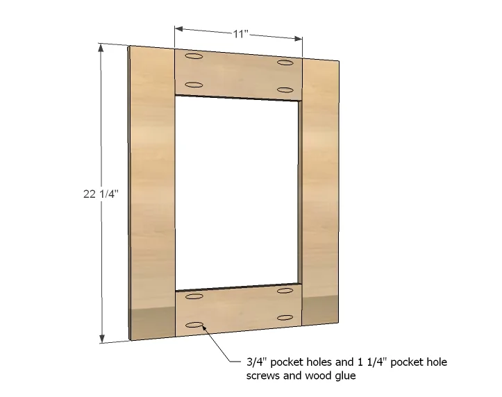 Planked Wood Sideboard, step 11