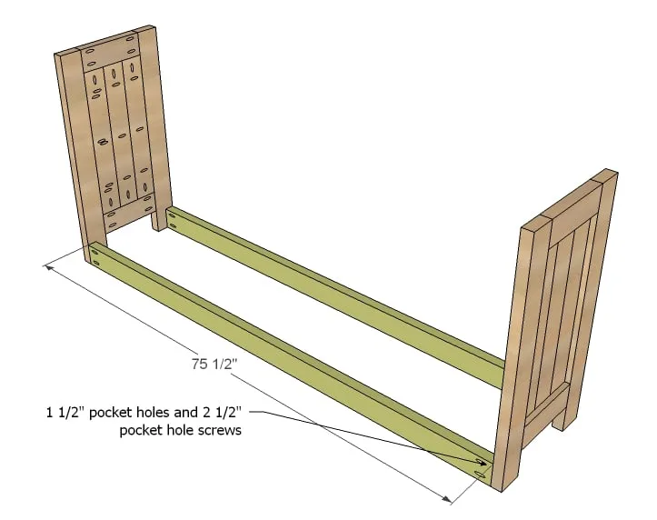 Planked Wood Sideboard, step 2