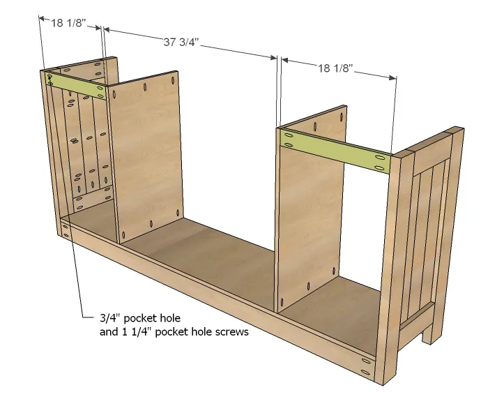 Planked Wood Sideboard, step 5