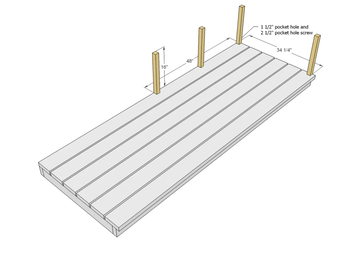 Platform Outdoor Sectional with End Table (part 2), step 3