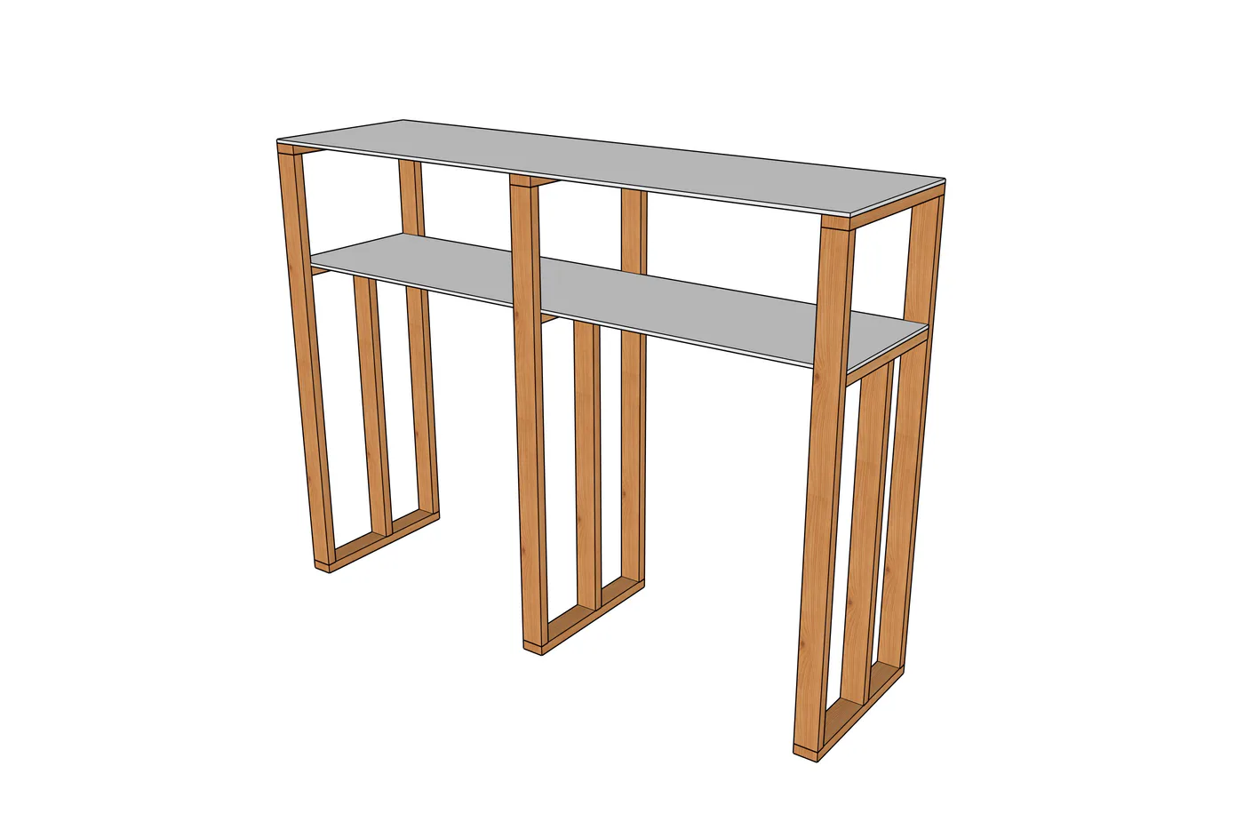 Plywood and Lumber Storage System, step 4