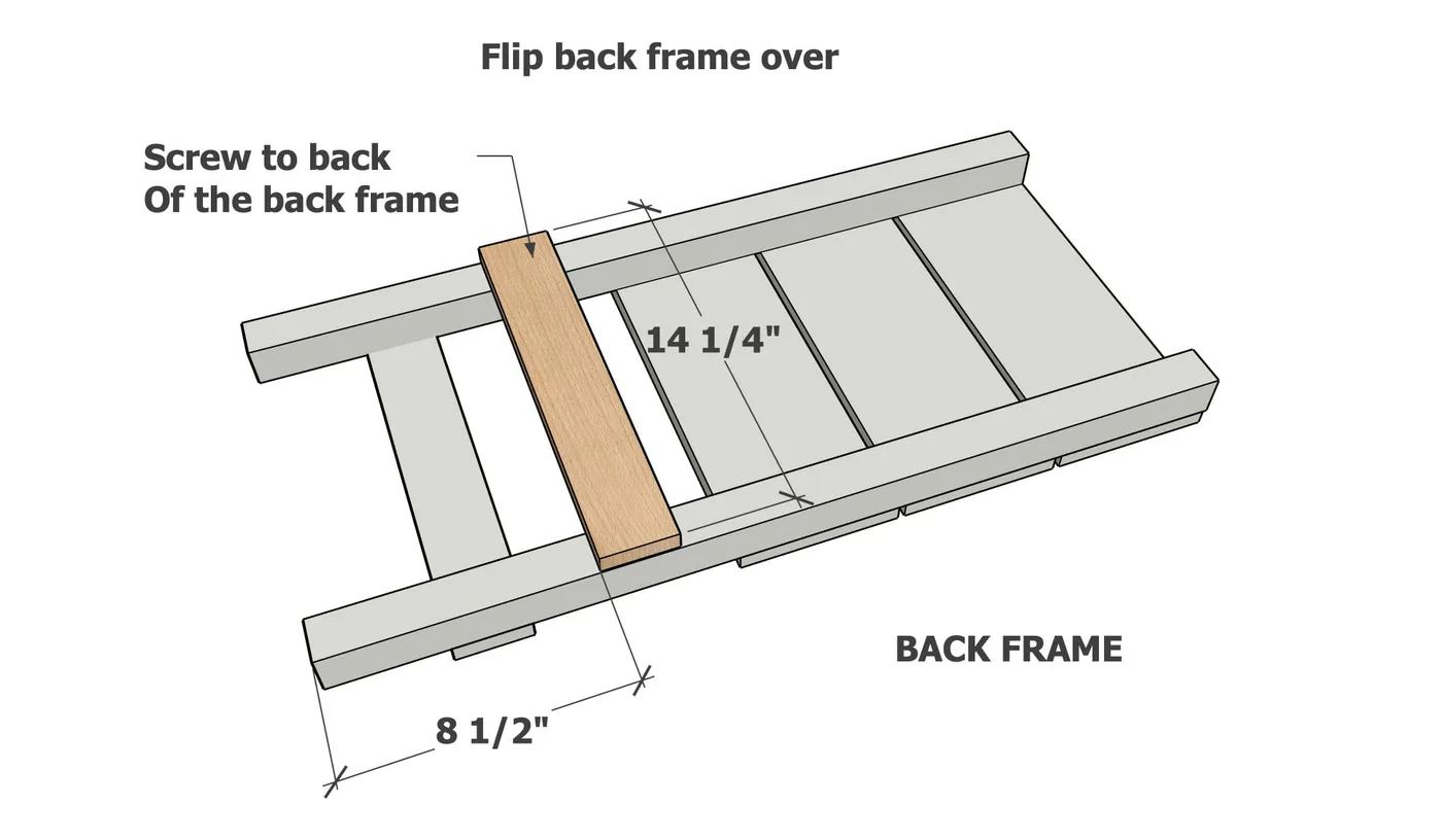 Portable Two Piece Wooden Beach Chair with Free Plans, step 4