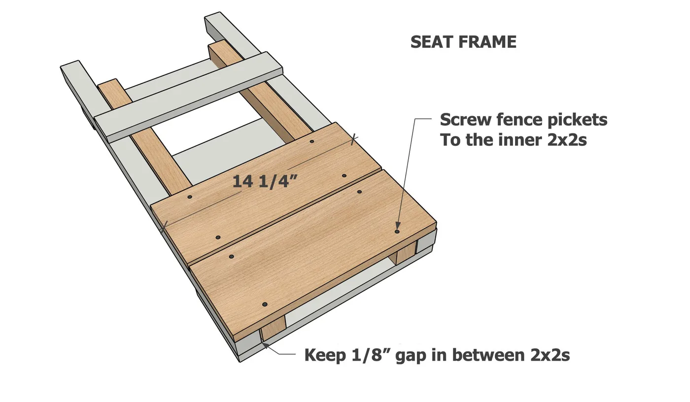 Portable Two Piece Wooden Beach Chair with Free Plans, step 6