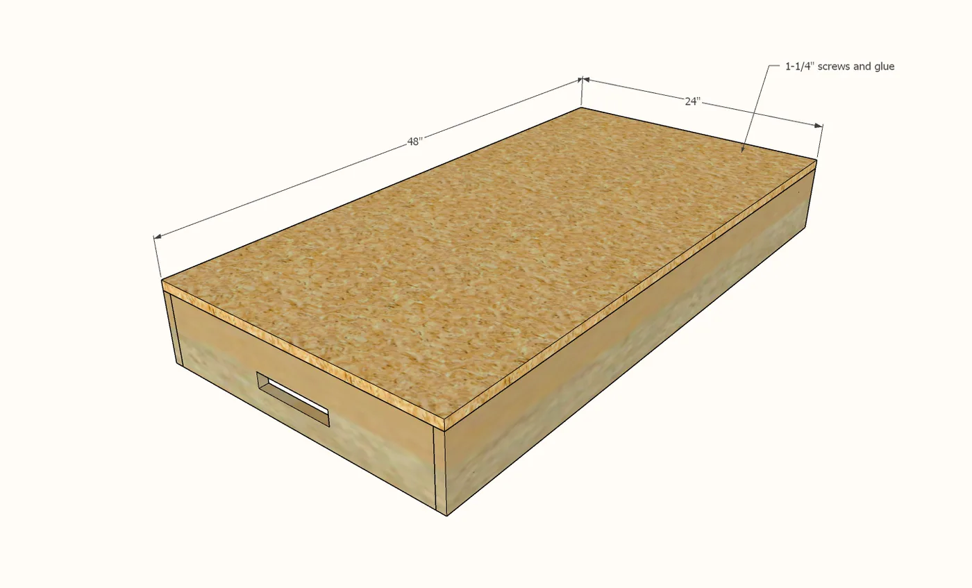Portable Workbench “Woodshop in a Box”, step 2