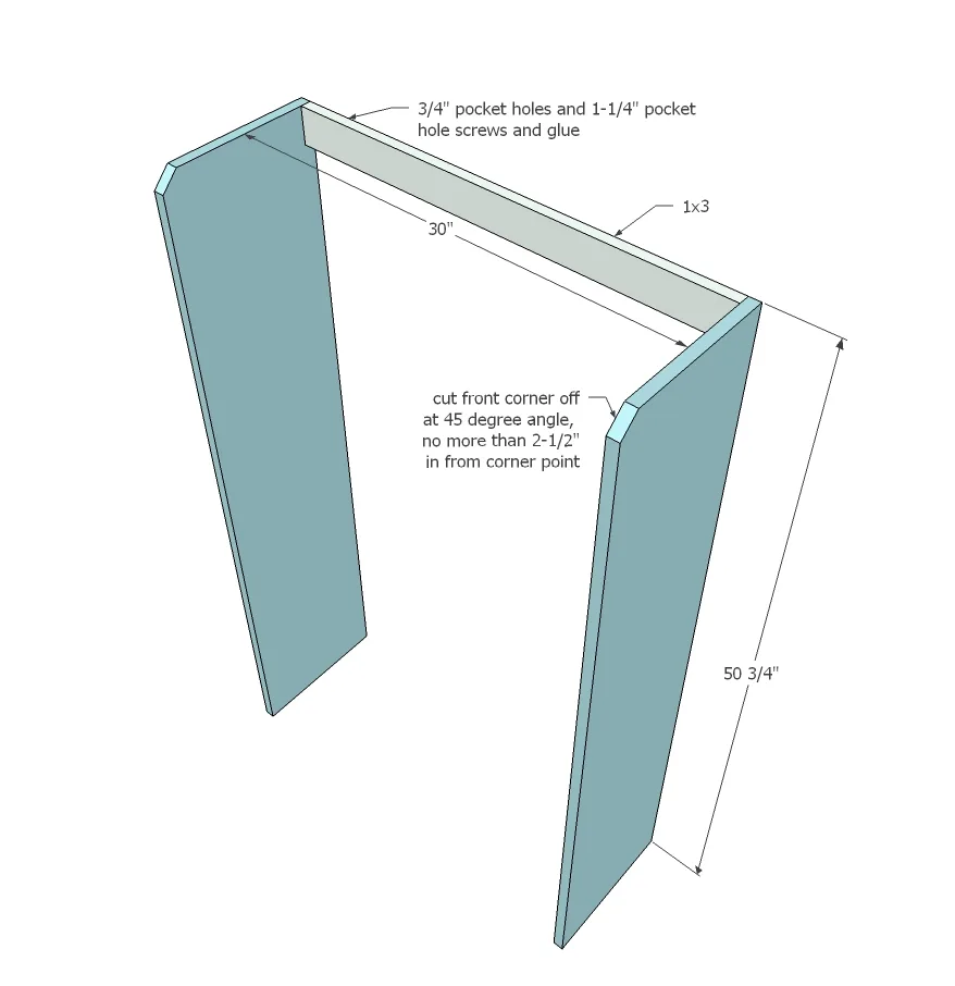 Pretend Play Market with Roll-Out Check Stand, step 1