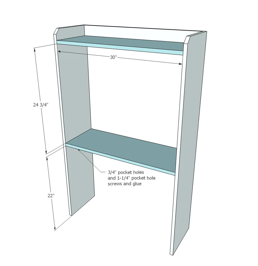 Pretend Play Market with Roll-Out Check Stand, step 2