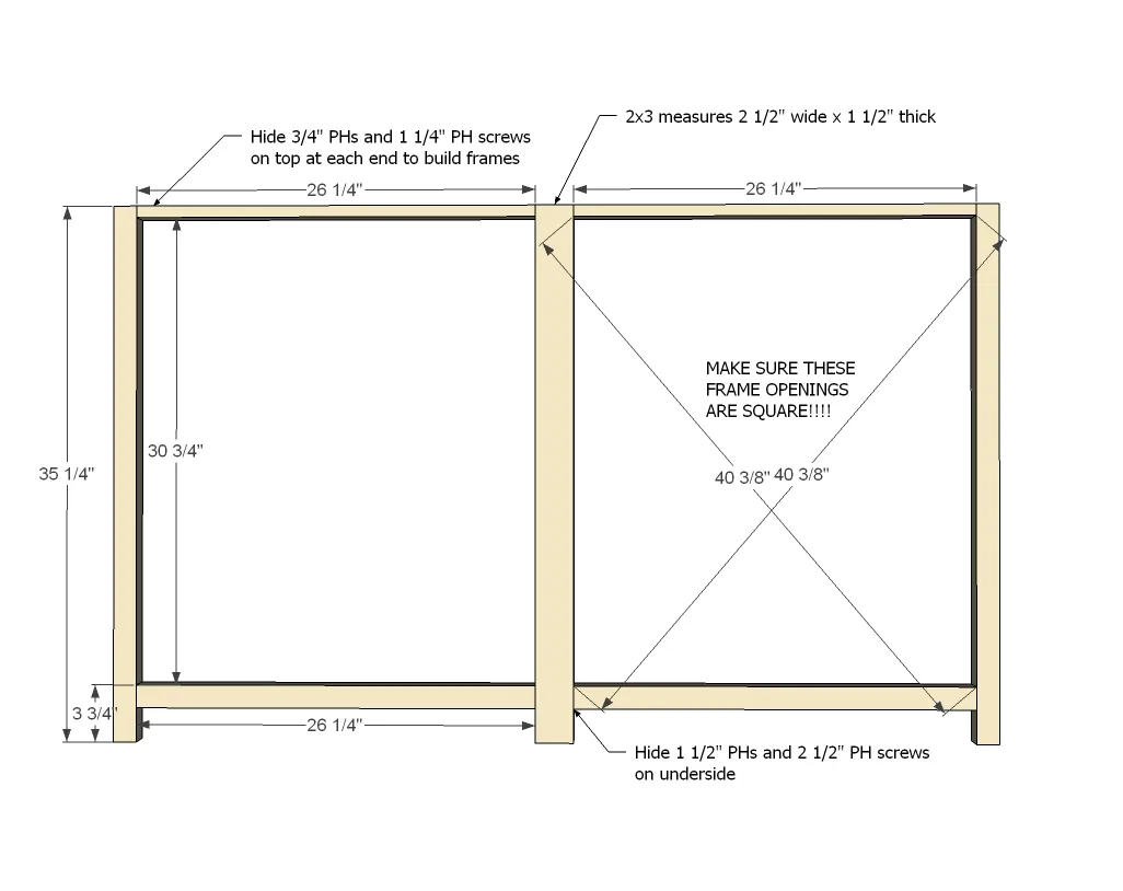Printer's Console Table, step 1