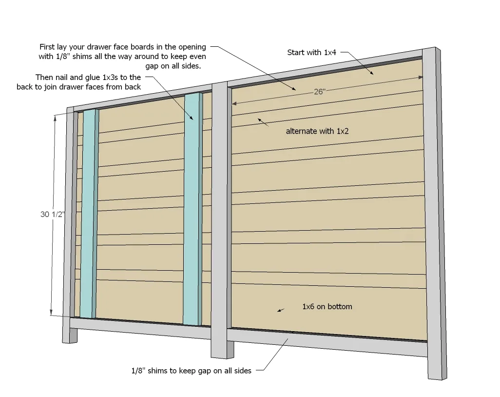Printer's Console Table, step 2