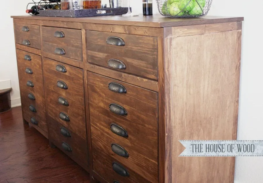 Printers Triple Console Cabinet