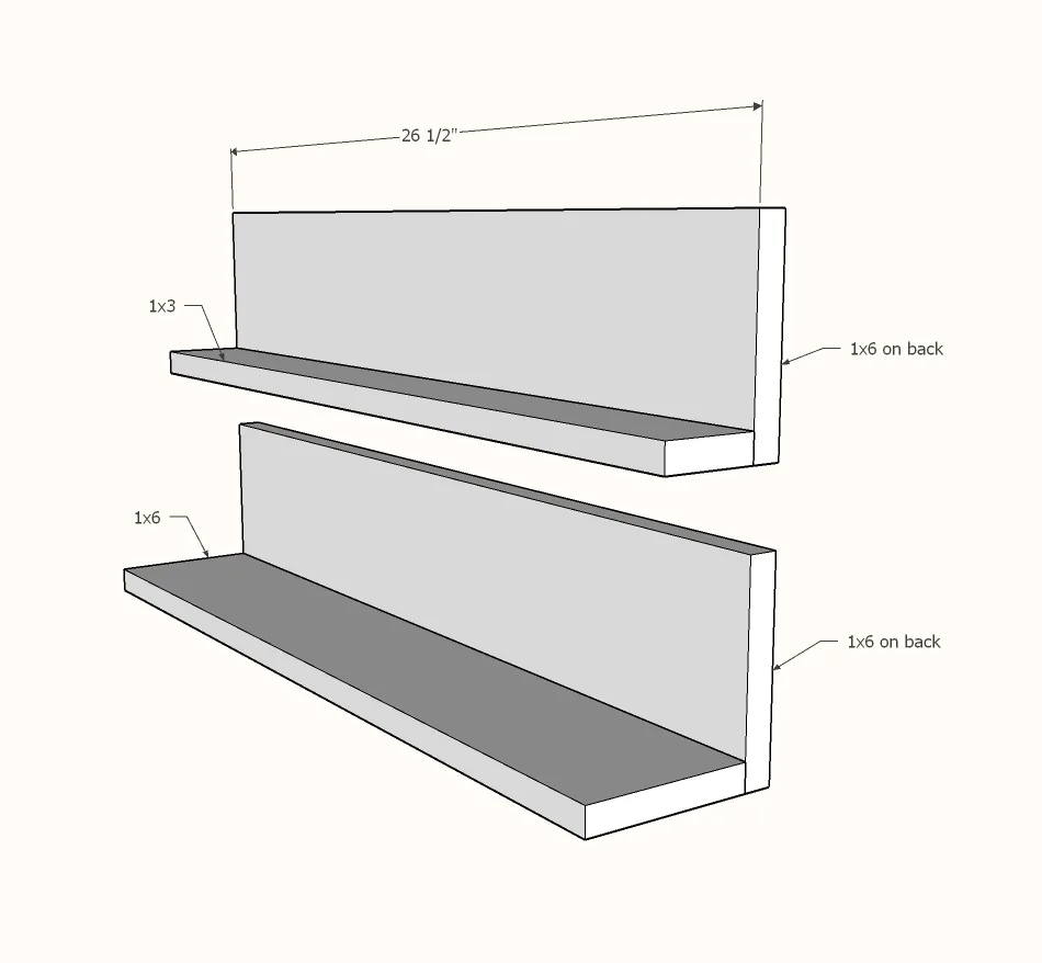 Produce Bin Wall Shelf, step 1