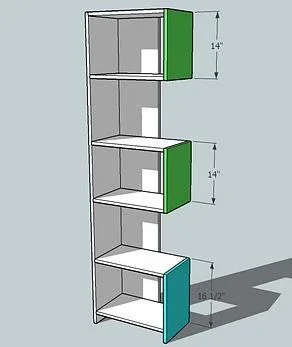 Puzzle Bookcase, step 3