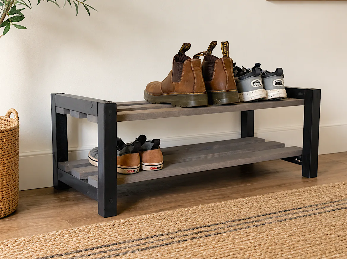 Quick & Easy 2-Tier Shoe Rack