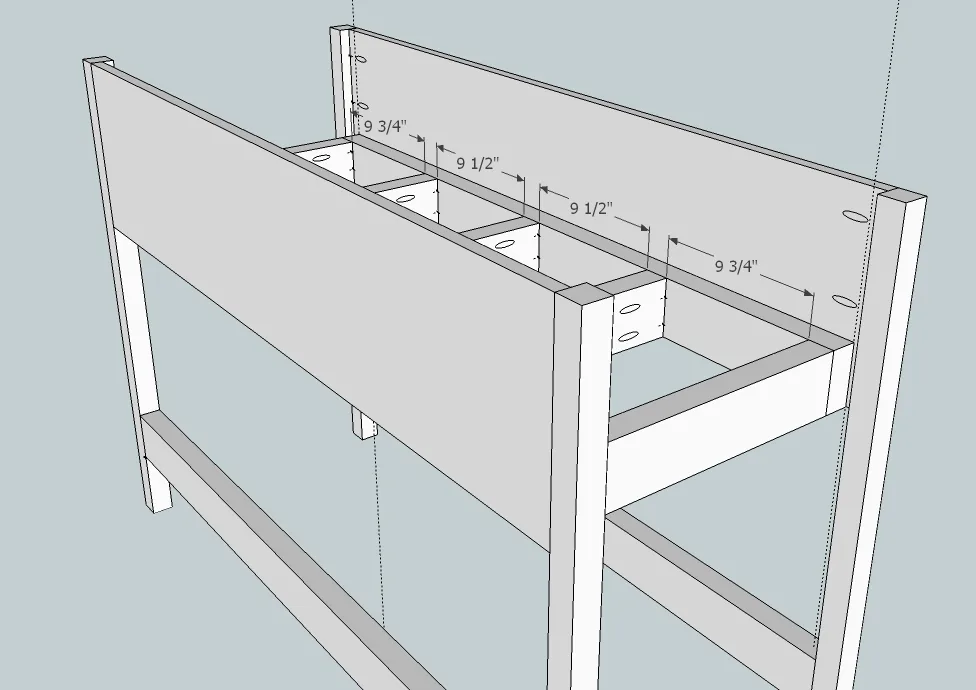 Raised Planter Box with Bottom Shelf, step 4