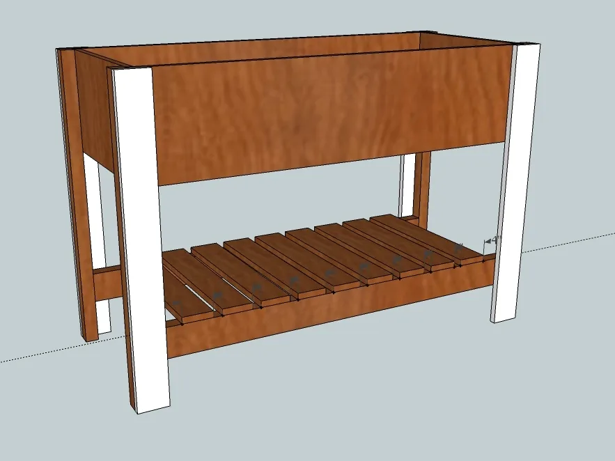 Raised Planter Box with Bottom Shelf, step 7