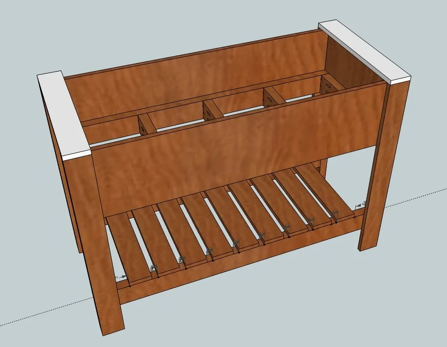 Raised Planter Box with Bottom Shelf, step 8