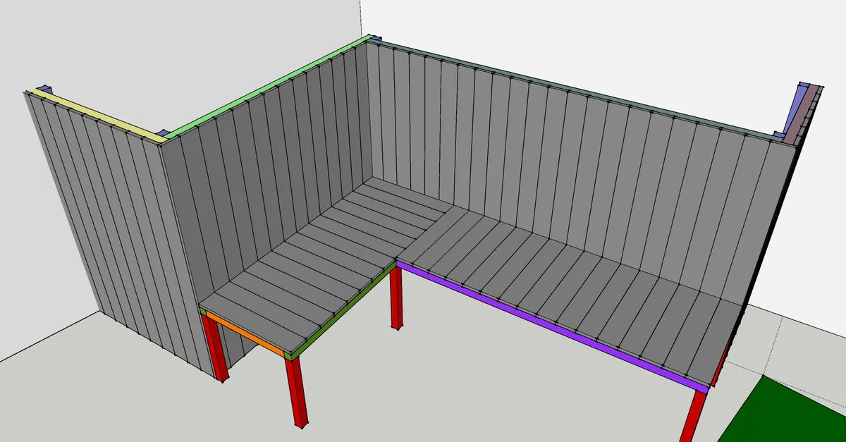 Raised RAISED Planter Bench, step 3