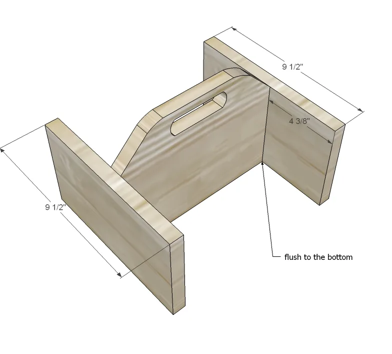 Reclaimed Soda Crate Caddy, step 2