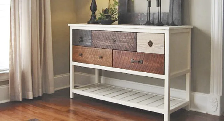Reclaimed Wood Console Table