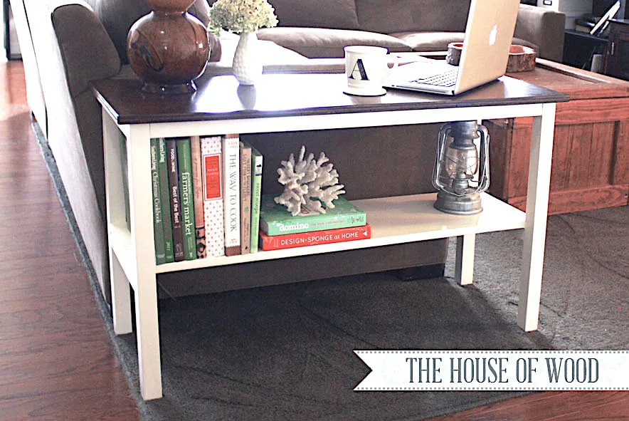 Rectangle End Table with Shelf