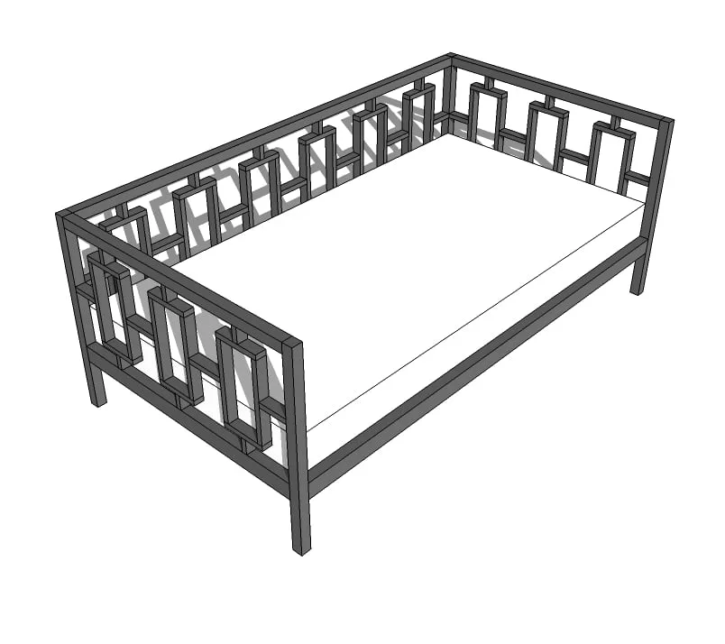 Rectangles Day Bed