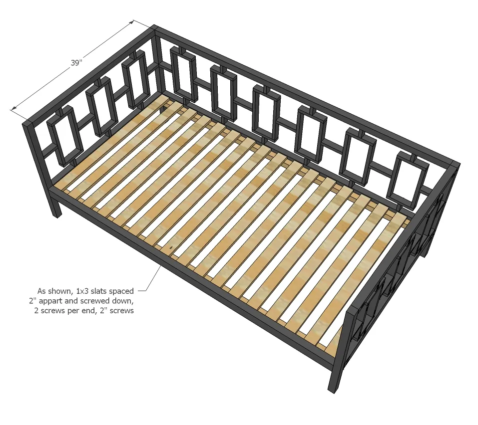 Rectangles Day Bed, step 10