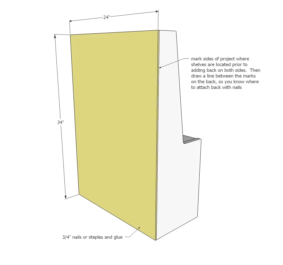 Retro Wood Toy Pretend Play Kitchen Dish Hutch, step 4