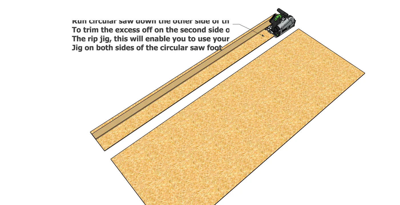 Rip Jig for Circular Saw, step 3