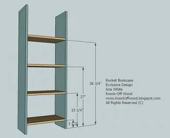 Rocket Bookcase, step 1