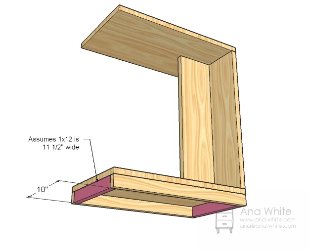 Rolling C End Table or Sofa Table, step 4