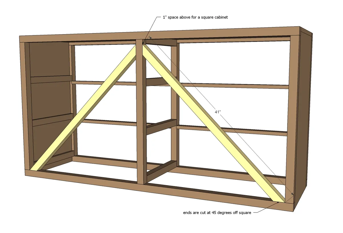 Rolling Rustic Wood Dresser, step 6