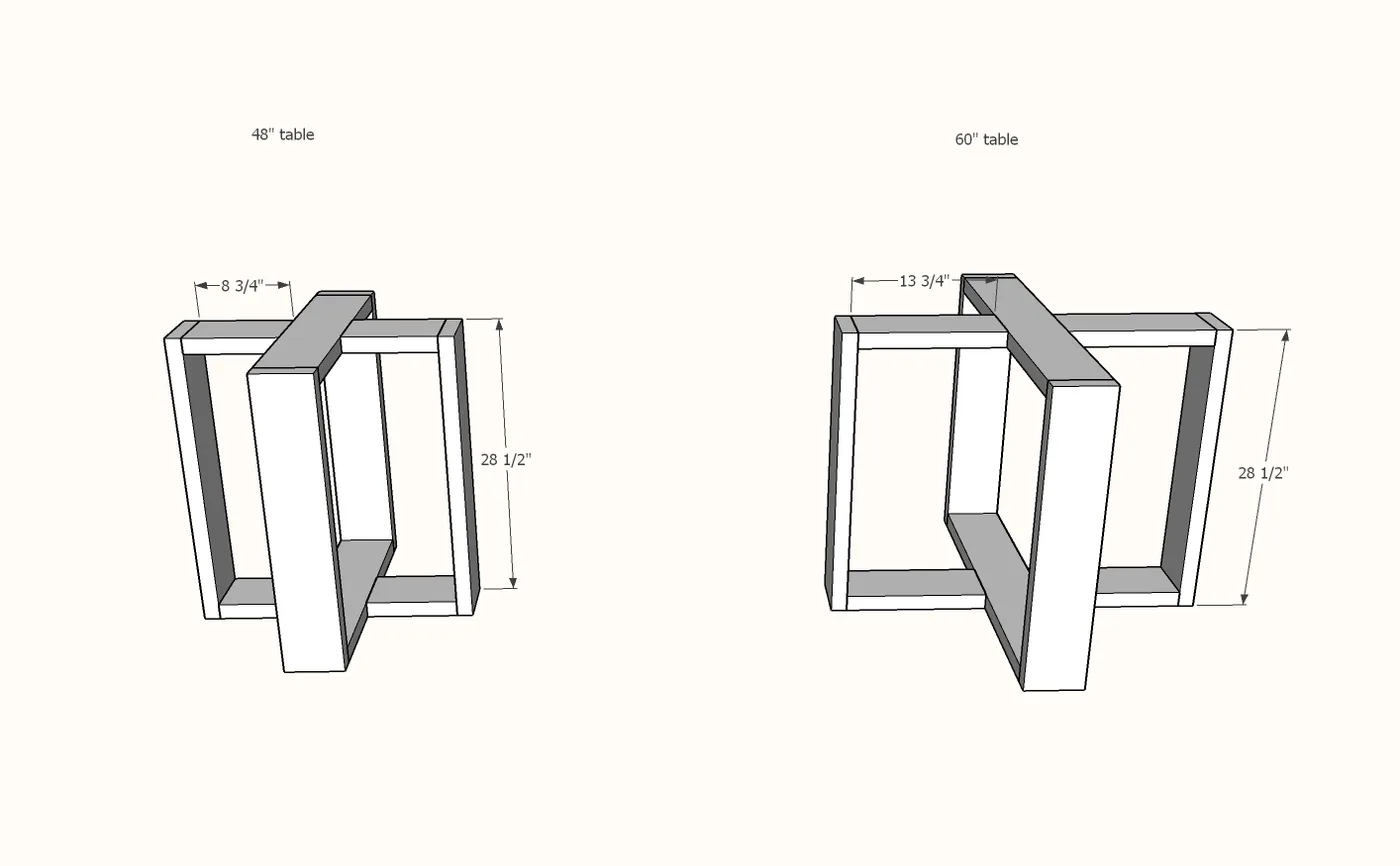 Round Modern Dining Table Base, step 2