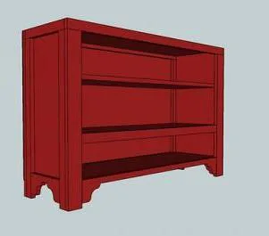 Rustic Media Console Cabinet, step 10