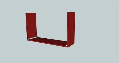 Rustic Media Console Cabinet, step 2