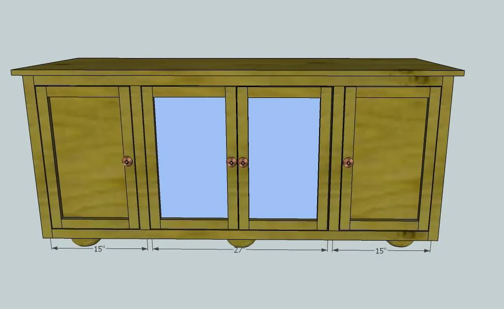Rustic Media Console, step 10