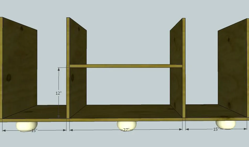 Rustic Media Console, step 4