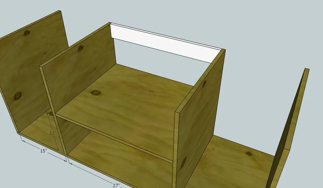 Rustic Media Console, step 5