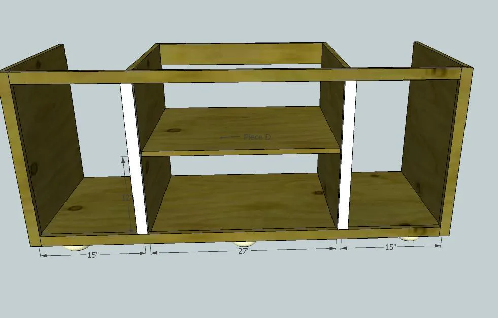 Rustic Media Console, step 7