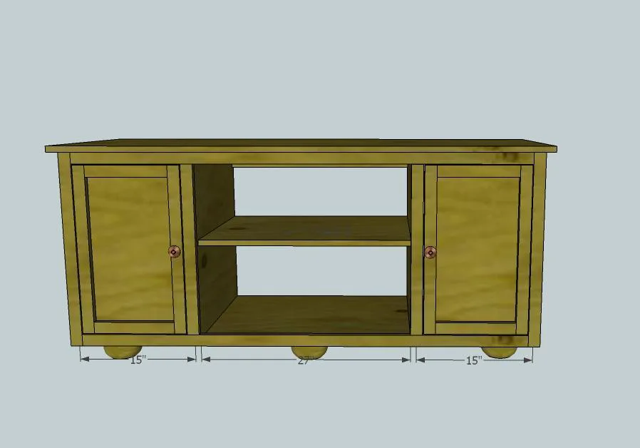 Rustic Media Console, step 9