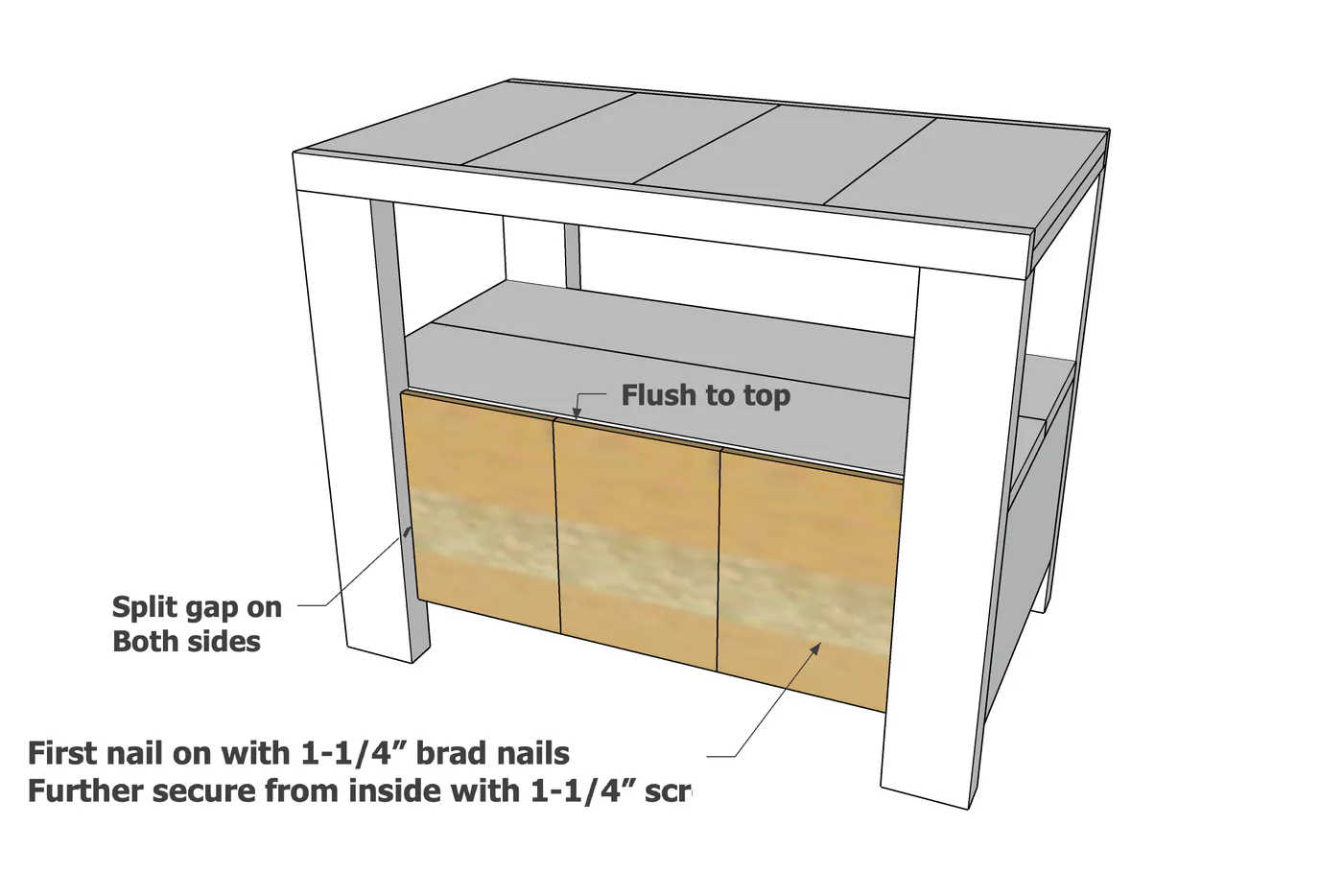 Rustic Modern Farmhouse Nightstand, step 11