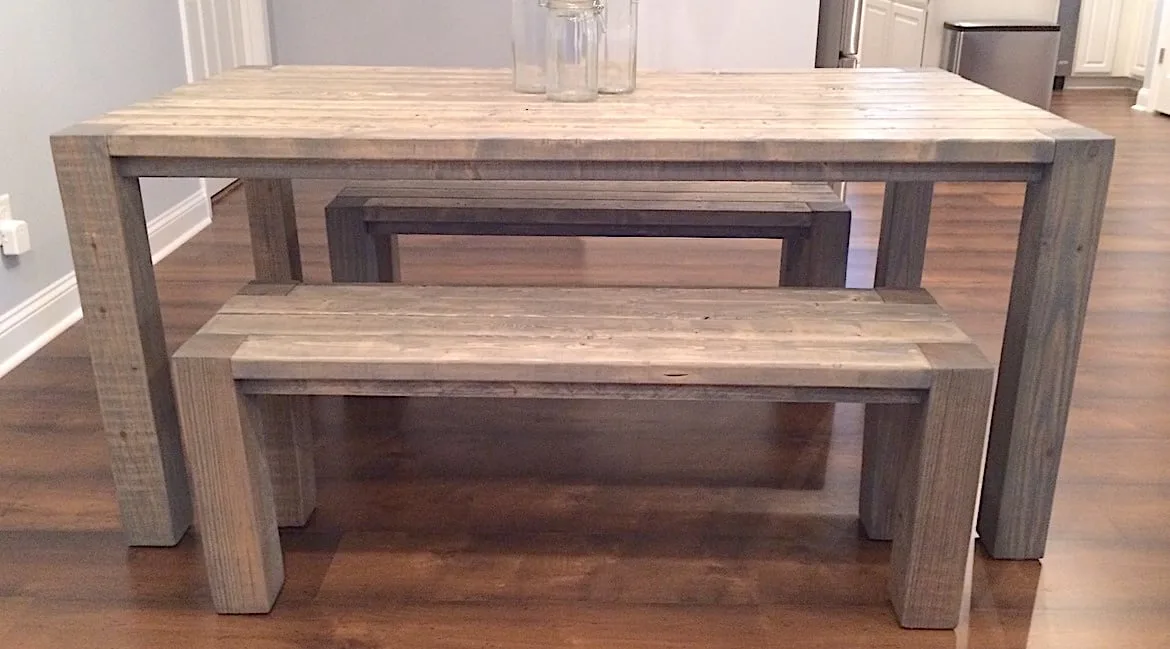 Rustic Parsons Farmhouse Table