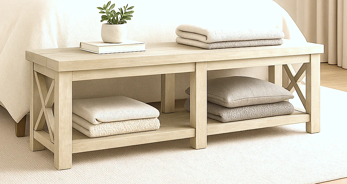 Rustic X Bench