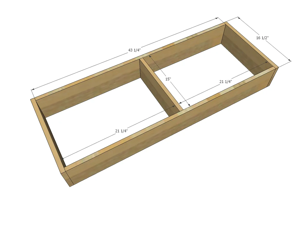 Sand and Water Play Table, step 1