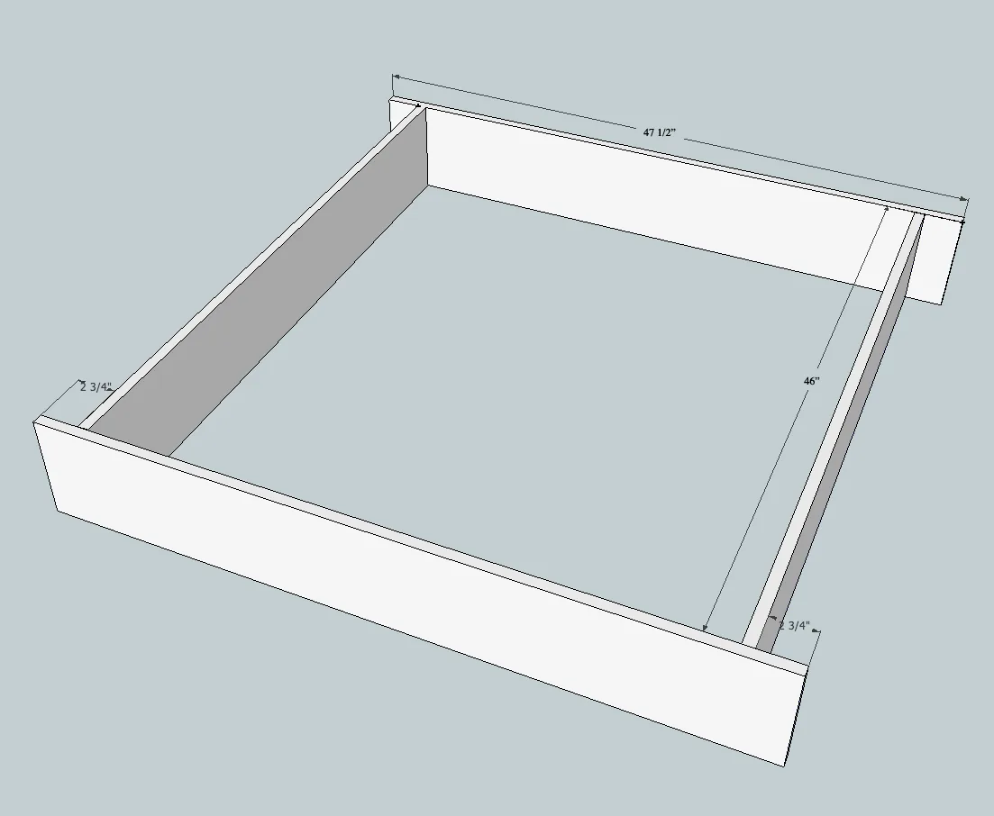 Sand Box with Built-In Seats, step 1