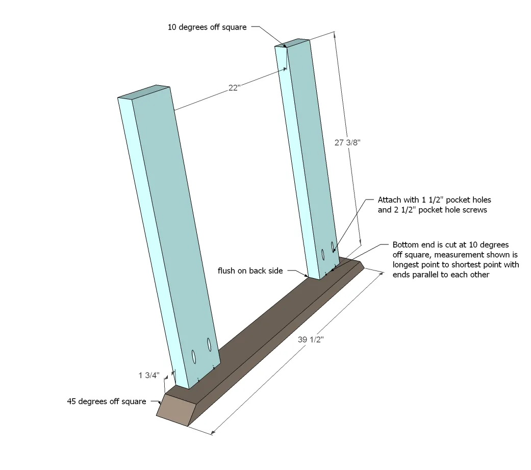 Sawhorse Outdoor Table, step 1