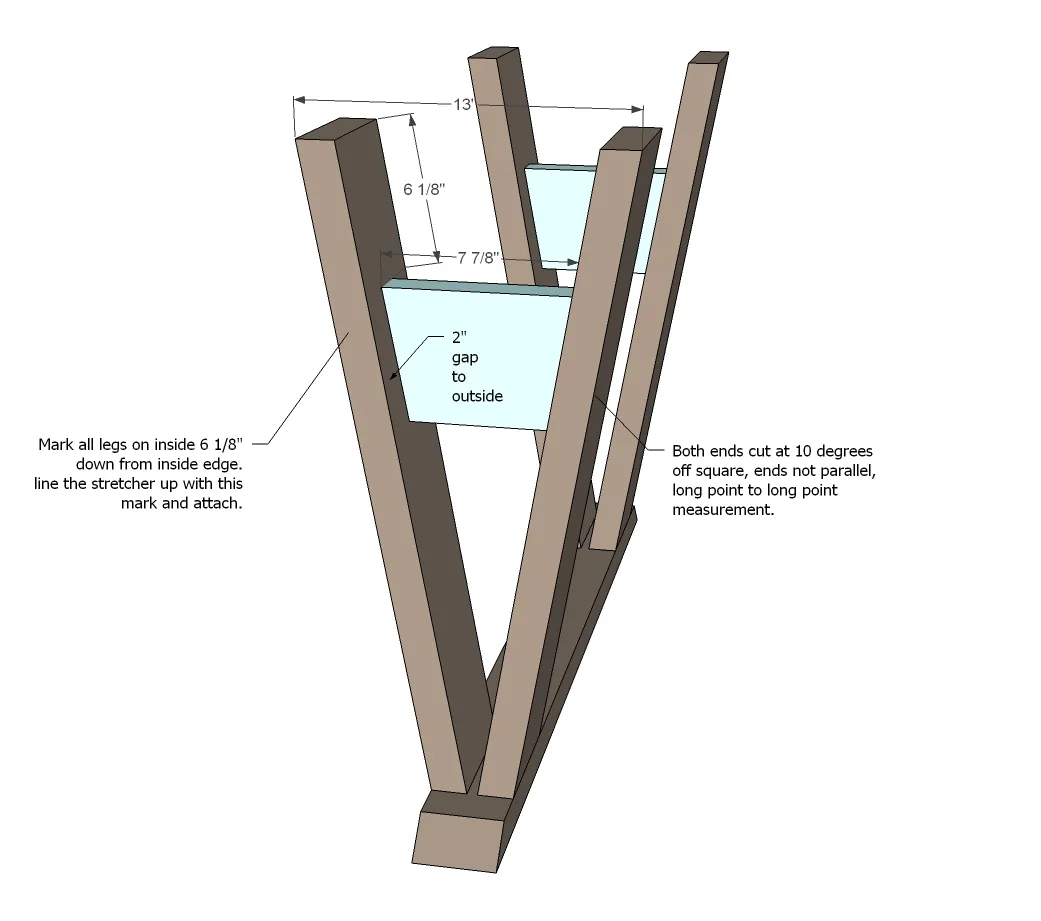 Sawhorse Outdoor Table, step 3