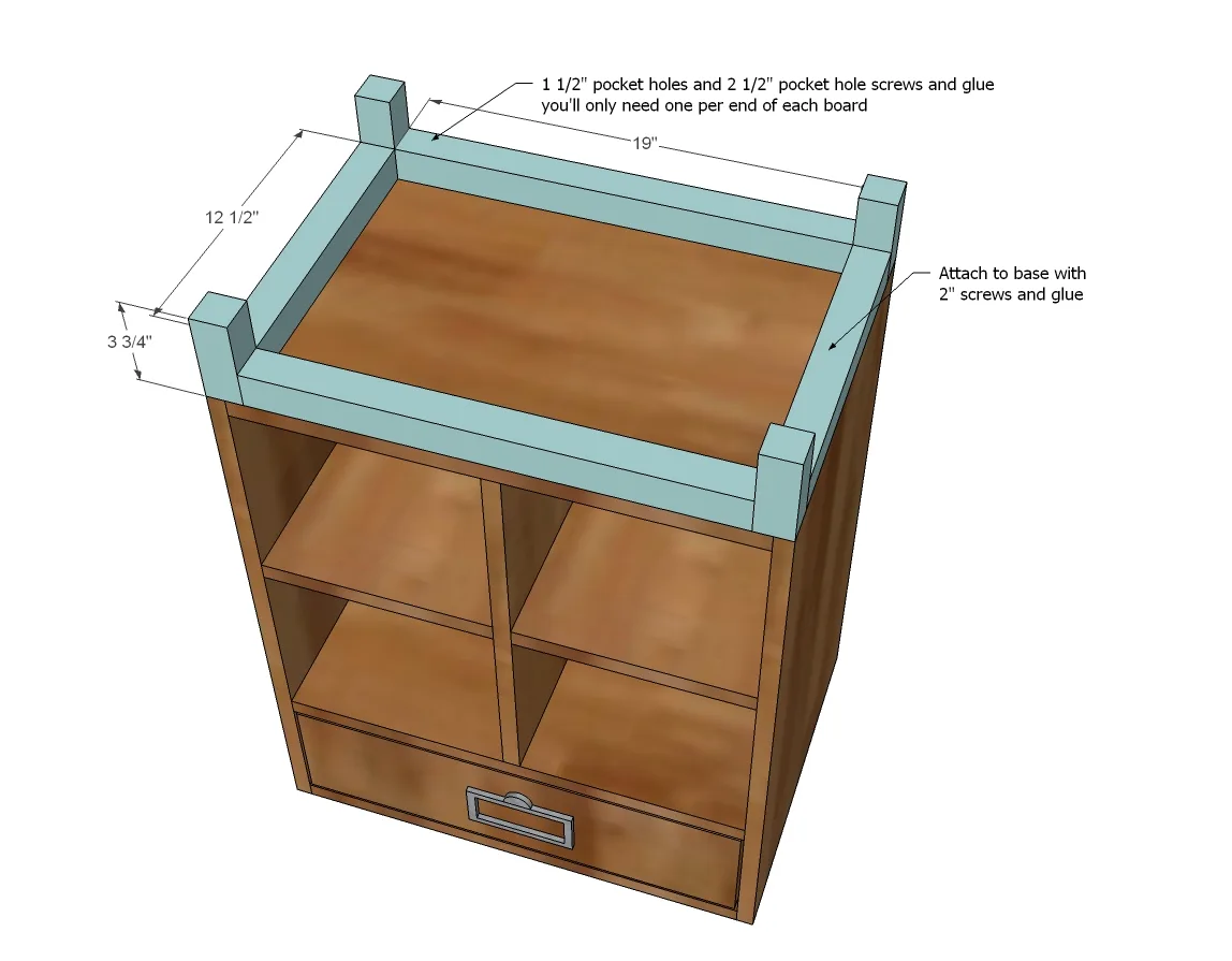 Schoolhouse Project Table Desk, step 6