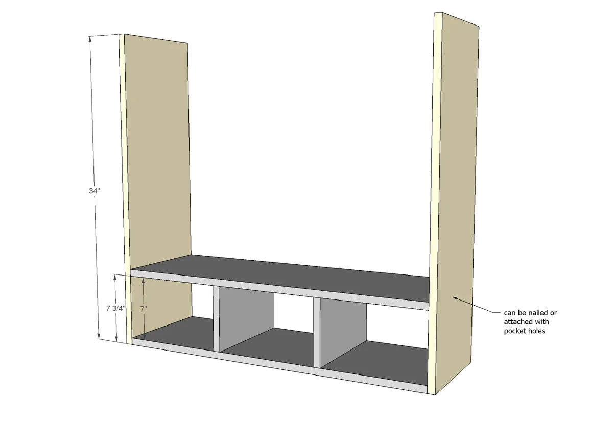 Schoolhouse Wall Hutch, step 2