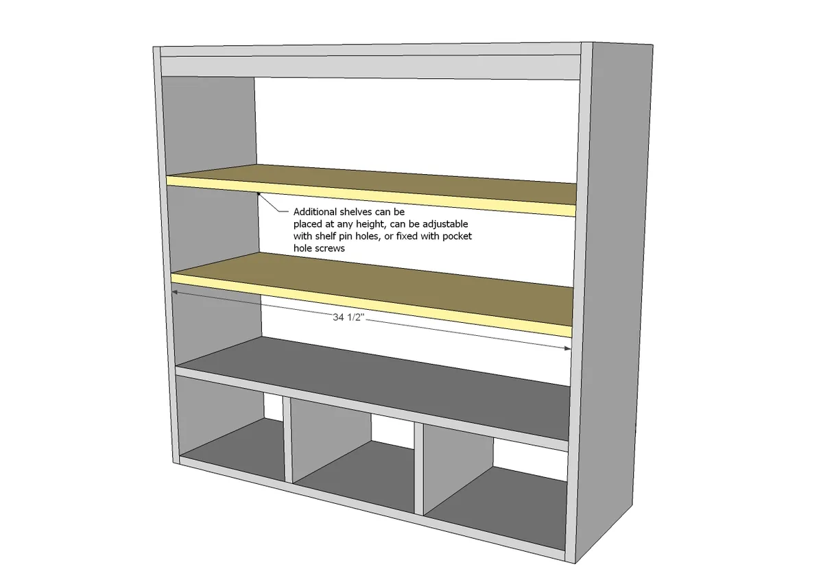 Schoolhouse Wall Hutch, step 5