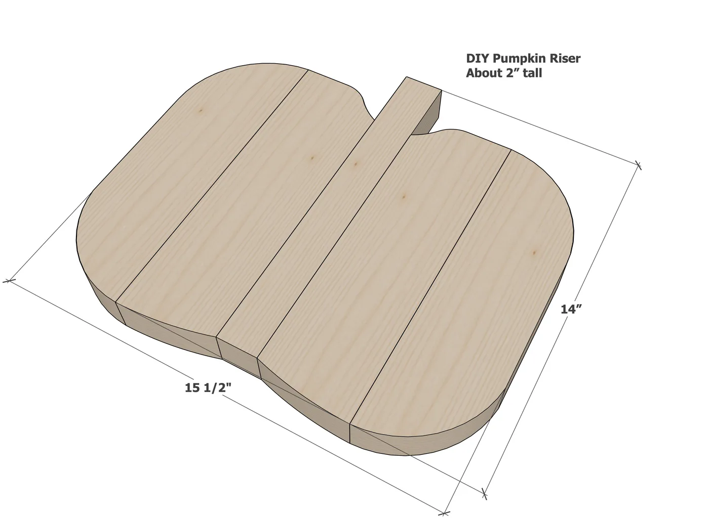 Scrap Wood Pumpkin Riser, step 2